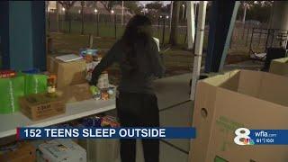 'Getting uncomfortable': 150+ Hillsborough County teens sleep outside