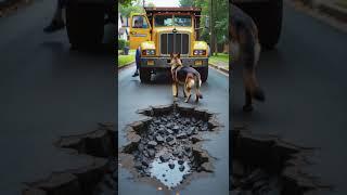 Baby Stuck in Rocks In Danger Rescued By Hero Dog!