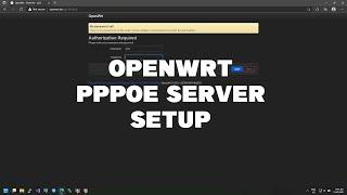 OPENWRT 21.02 PPPOE SERVER SETUP