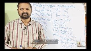 Strassen's Matrix Multiplication - Concept, Algorithm, Time Complexity || DAA || Divide and Conquer