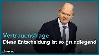 Rede von Bundeskanzler Olaf Scholz zur Vertrauensfrage am 16.12.24