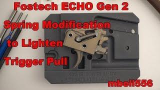 Fostech ECHO Spring Mod to Improve Trigger Pull Weight: Video Review and Field Test
