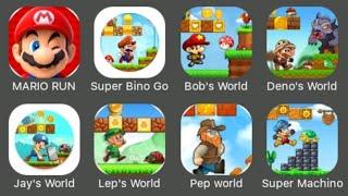 Top 8 Super Mario Like Games for Android: Super Mario Run, Super Bino Go, Deno's World, Jay's World