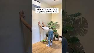 5 Daily Exercises if you’re above 60’s! #seniorexercise #seniors