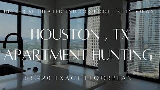 HIGH-RISE APARTMENT HUNTING IN HOUSTON | 19th Floor City Views  ️