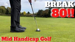 BREAK 80 - Save 5 SHOTS mid handicapper gets a TOUR COACH AS A CADDY!!!