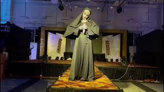 the nun horror character costume ramp walk in fashion show