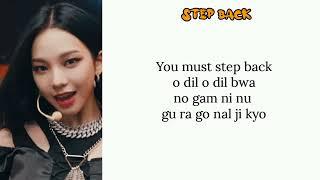 Girl On Top(GOT) - Step Back | Easy Lyrics