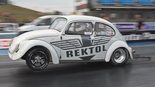 THE VW BEETLES OF VW ACTION 2022 - SANTA POD RACEWAY DRAG RACING COMPILATION