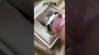 Classic white gold wedding rings #romania #trending #wedding #jewelry #gold #love #fyp #viral