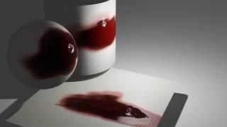 Blender bleeding material