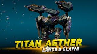 Titan Aether + Lance & Glaive War Robots Gameplay Cyber Sonic