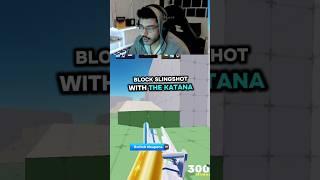 katana versus slingshot in rivals?? #roblox #rivals #robloxrivals #shorts