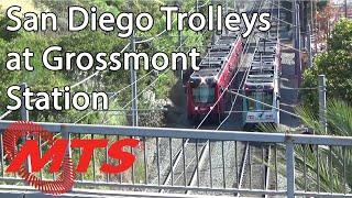 San Diego Trolley Trains at Grossmont Station