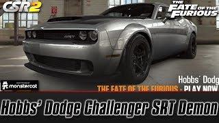 CSR Racing 2: Hobbs' Dodge Challenger SRT Demon | The Fate of the Furious [Hobbs' Challenge]