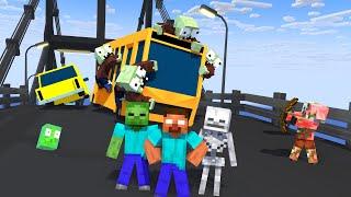 Herobrine and Friends vs Zombie Apocalypse Minecraft Animation