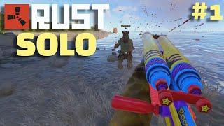 RUST SOLO #1  ASI COMIENZA un JUGADOR de +13500 HORAS  GAMEPLAY EN ESPAÑOL