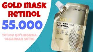 Yuzni ajinlarni ketqazish | Gold mask | Yuz parvarishi | Gold mask narxlari | Gold mask retinol