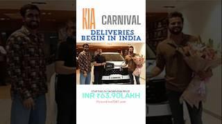 New Kia Carnival deliveries begin in India