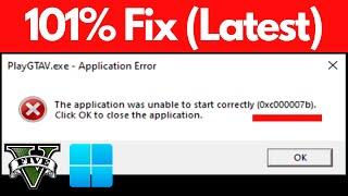 How to Fix 0xc00007b Error windows 11 || Run Games and Application || GTA 5