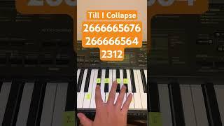 How To Play Till I Collapse - Eminem | Easy Piano Tutorial #shorts