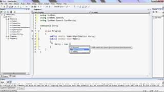 Create a text to speech app in c# | Easy C# speech synthesizer tutorial.