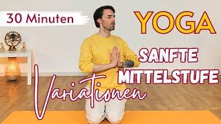 Yoga: sanfte Mittelstufe Variationen | 30 Min Yoga Vidya Grundreihe mit Patrik