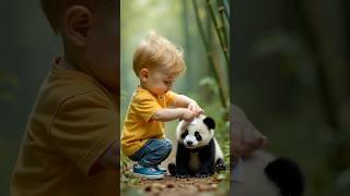 Help the little panda #funny #cutestory #animals #cute #animatedstories