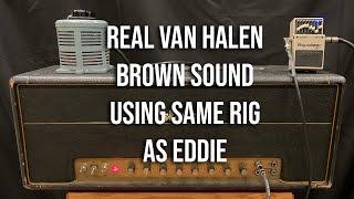 Van Halen Brown Sound with Same Rig as Eddie -- Live 1968 Marshall in Studio