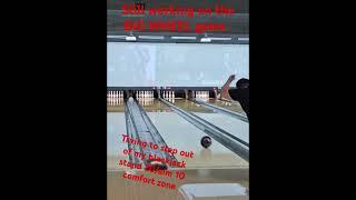 Playing out of my comfort zone. One day I'll be able to big wheel the lane. #bowling