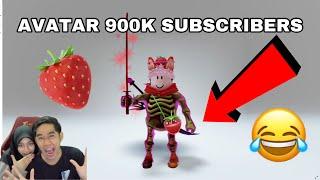 AVATAR 900K SUBSCRIBERS  ILIYA NAK ROBLOX STRAWBERRY 