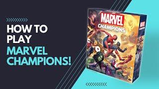 Marvel Champions First Game Playthrough - How to Play - Rules and Strategy