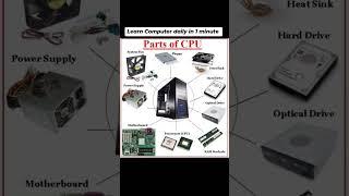 Day 31 - Parts of CPU  - Hard disk, Motherboard, Power Supply, RAM and Processors #cpu #students
