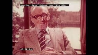 Arthur Askey on meeting David Niven, 1970's. Archive film 820