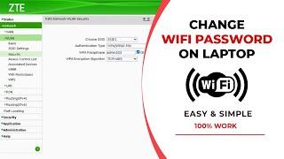 How To Change Wifi Password ZTE