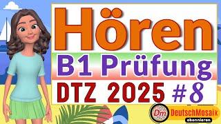 B1 Hören | Prüfung DTZ 2025 | Übung mit Lösungen