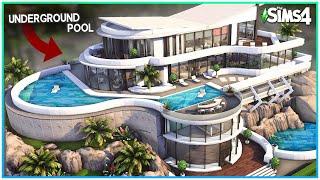 Sims 4 Rich Round Mansion w/ SECRET underground pool - Sims 4 Speed Build | Kate Emerald