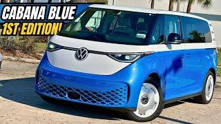 2025 VW ID.Buzz 1st Edition Gets Cabana Blue Paint, Spacious Interior and Performance!