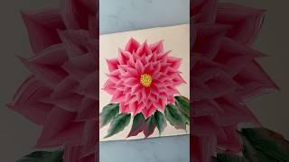 Stunning Red flower Painting #art #painting #trending #shorts