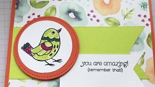Feather friends with STAMPIN write markers video #12