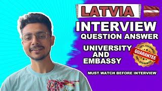 Latvia interview Question Answers || Latvia study interview || University interview || student visa