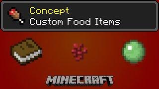 Custom Food Items - Minecraft Concept
