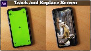 How to Track and Replace Screen with MOCHA | After Effects tutorial