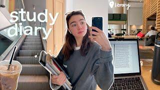 study diaries | college days in my life, library, productive study vlog