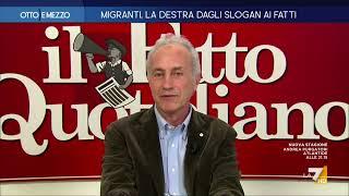 Immigrazione, a Marco Travaglio 'cadono le braccia': "Ma come fa Salvini a prendere esempio ...