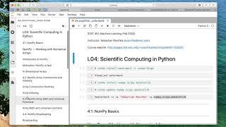 4.1 Intro to NumPy (L04: Scientific Computing in Python)