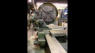 91.5" X 648" HEYLIGENSTAEDT HEAVY DUTY LATHE, 40 TON CAPACITY, 1963 FOR SALE