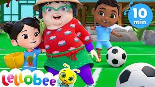 Winter Football Soccer Song  ️ Lellobee City Farm Nursery Rhymes for kids