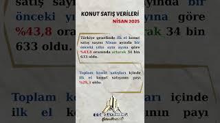 Nisan ayı konut satış verileri