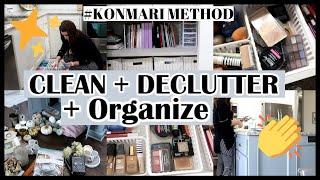 CLEAN+DECLUTTER+ORGANIZE WITH ME | KONMARI INSPIRED | Til Vacuum Do Us Part